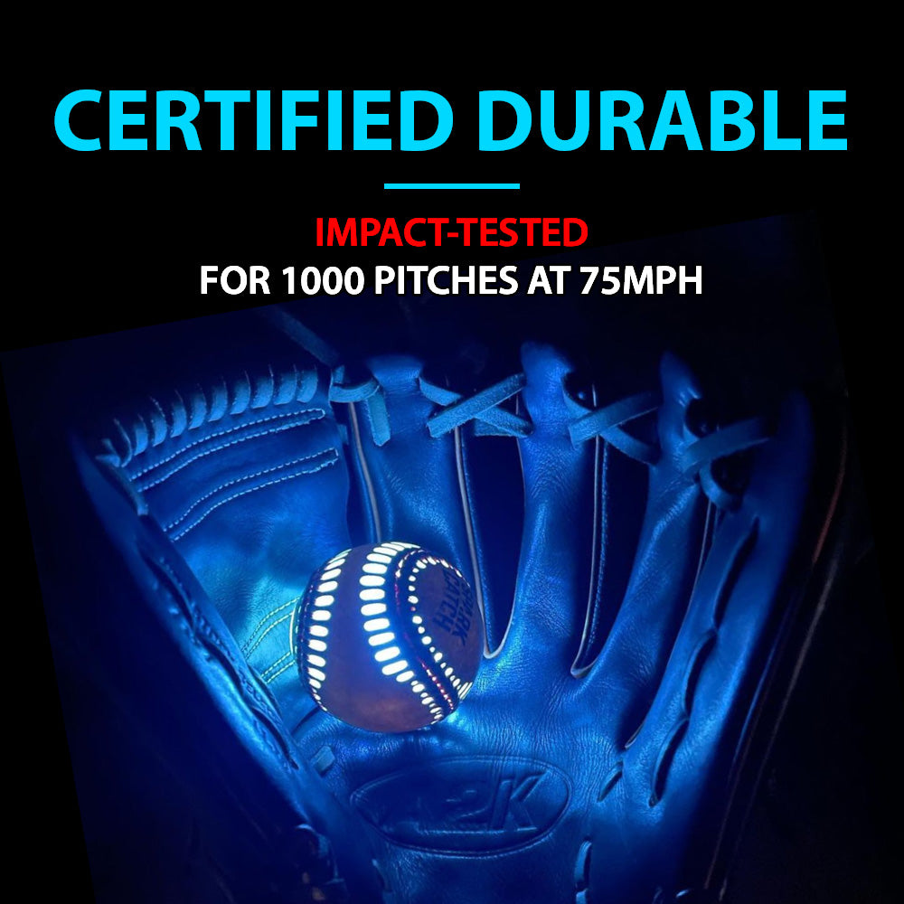 Spark Catch Baseball (Impact-Activated) - Ice Blue