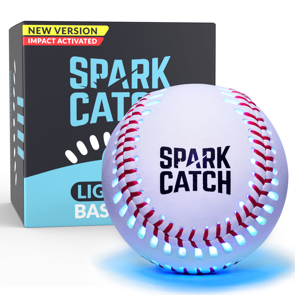 MLB「光る！MLBライトアップピンバッチボード」 Spark Catch Light Up Baseball (Ice Blue) - Best Baseball Gift