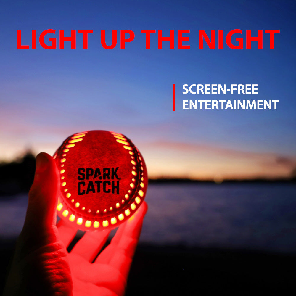 Spark Catch Baseball (Impact-Activated) - Ruthless Red