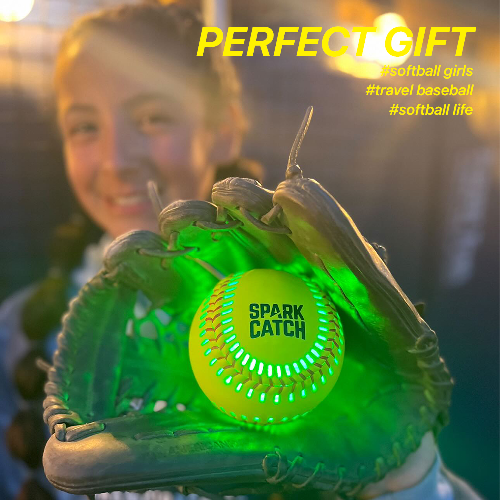Spark Catch 12” Softball (Impact-Activated) - Perfect Holiday Gift