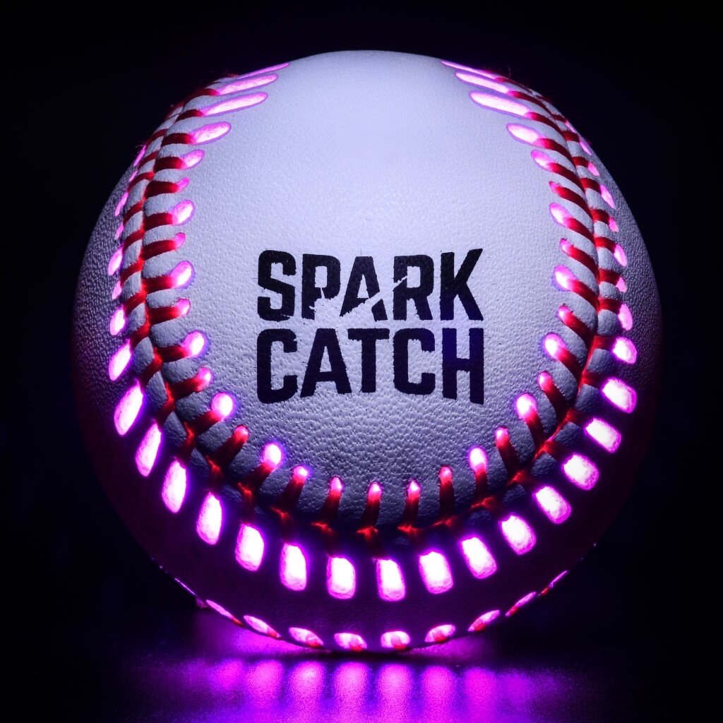 Spark Catch baseball gift for boys baseball fans glow in the dark baseball light up baseball gear