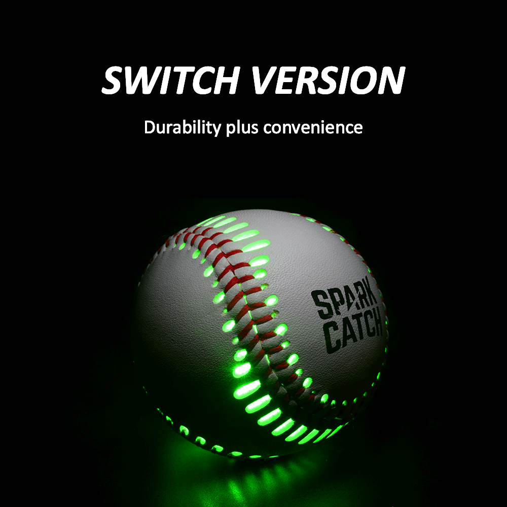 Spark Catch baseball gift for boys baseball fans glow in the dark baseball switch version