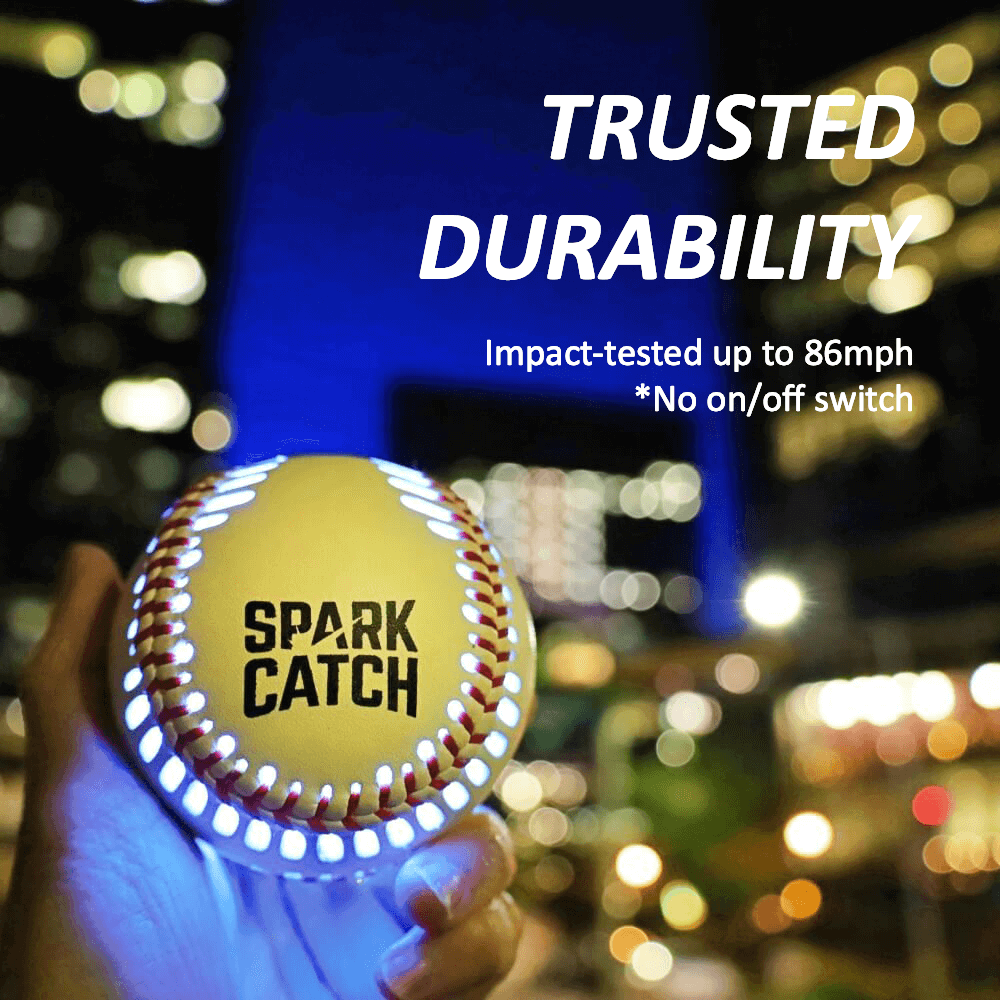 Spark Catch baseball gift for boys baseball fans glow in the dark baseball light up baseball gear
